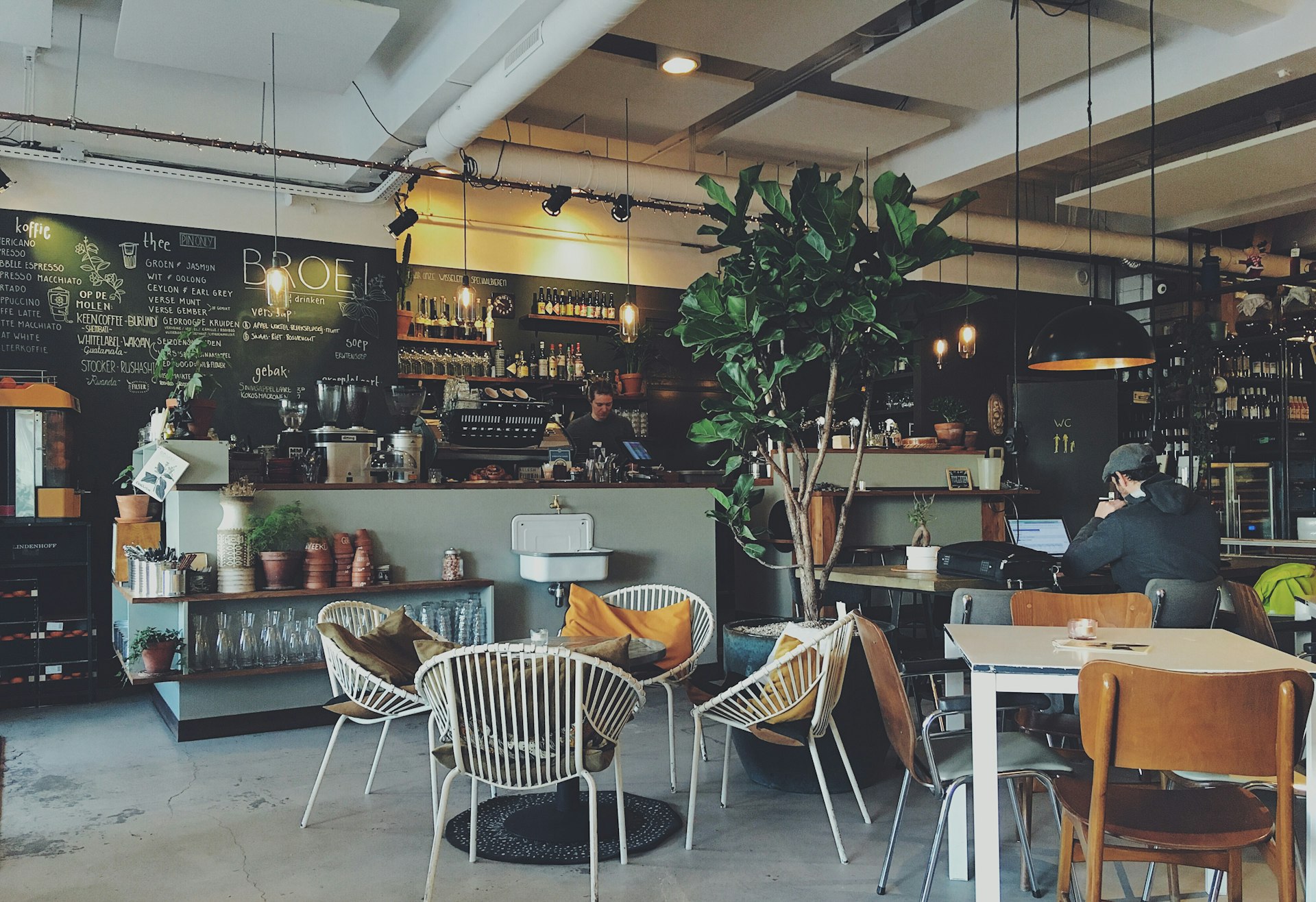 Café lento + livraria